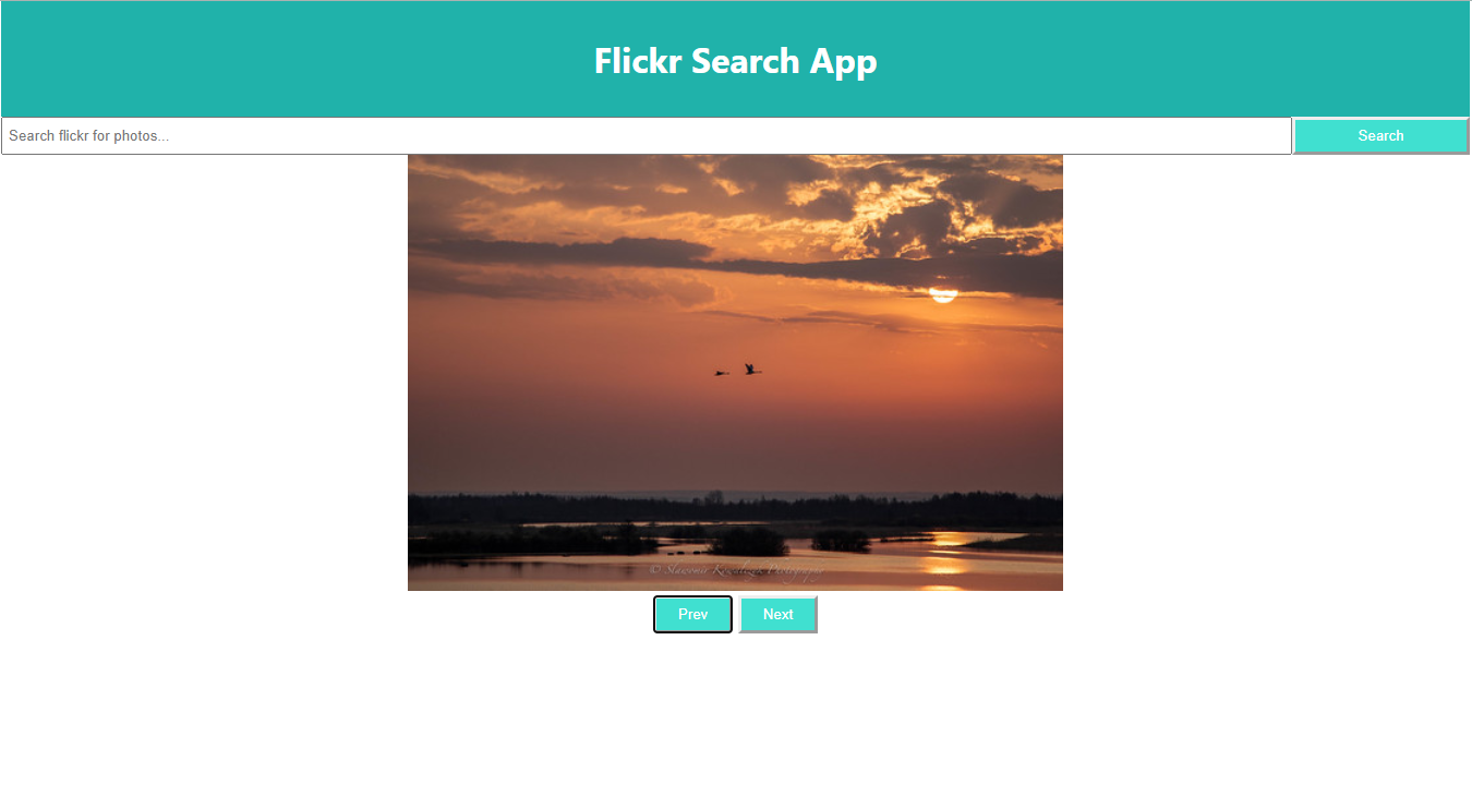 Flickr Search app