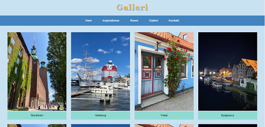 profile page